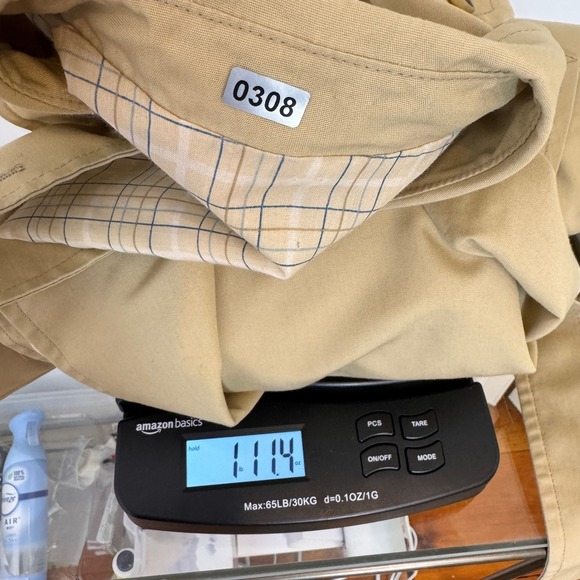 Vintage Long Trench Coat Womens 10 Tan Belted Double Breasted Old Money Preppy - Picture 12 of 12